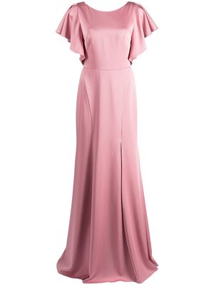 Marchesa Notte Bridesmaids short-sleeve floor-length dress - Pink