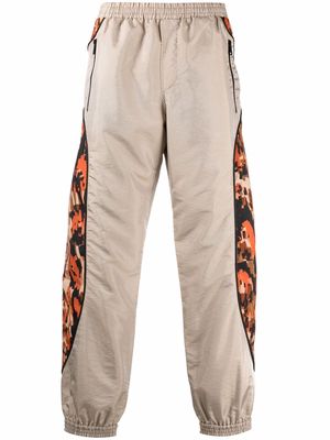Just Cavalli contrasting-panel trousers - Neutrals
