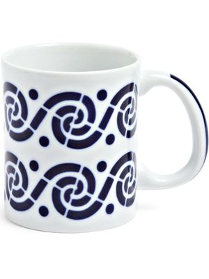 Sargadelos Espiroide pattern mug - White