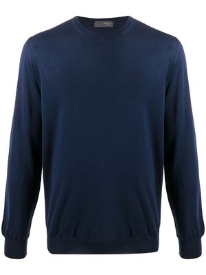 Drumohr crew-neck lightweight sweater - Blue