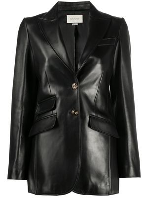 Gucci lambskin tailored blazer - Black