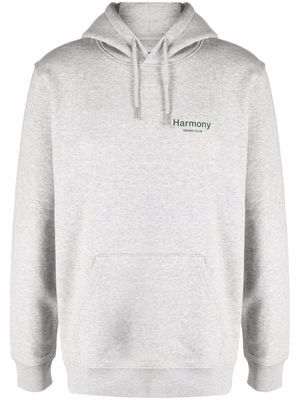 Harmony Paris logo-print hoodie - Grey