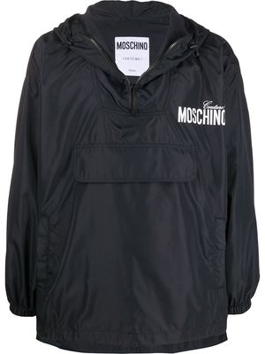 Moschino logo print lightweight jacket - Black