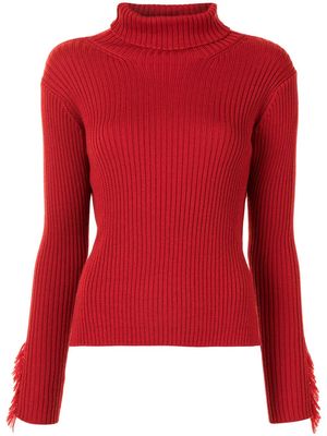 Y's roll neck jumper - Red