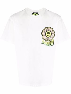 BARROW logo-print short-sleeve T-shirt - White