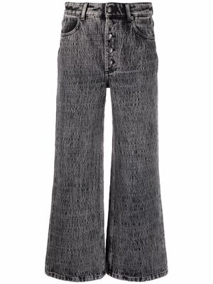 8pm mid-rise wide-leg jeans - Grey