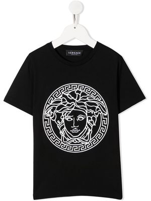 Versace Kids logo-print cotton T-shirt - Black