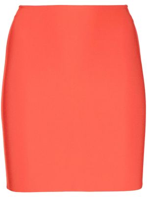 Herve L. Leroux high-waisted fitted miniskirt - Red