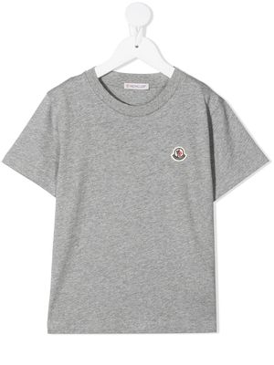 Moncler Enfant logo patch T-shirt - Grey