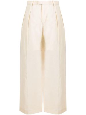 Sueundercover transparent overlay trousers - White