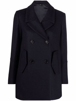ASPESI double-breasted wool coat - Blue