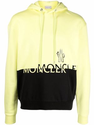 Moncler logo-print hoodie - Yellow
