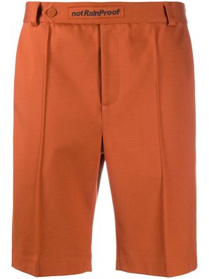 Styland straight-leg organic cotton shorts - Orange