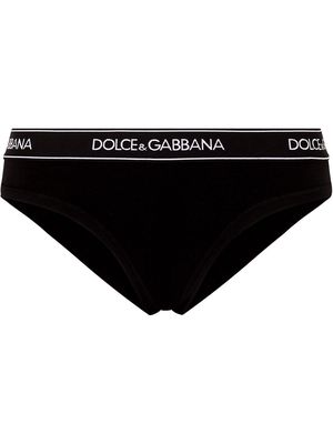Dolce & Gabbana logo tape low-rise briefs - Black
