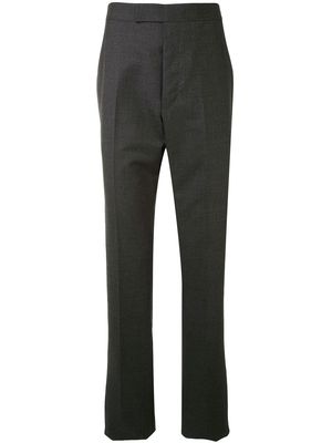 Thom Browne super 120s twill classic backstrap trousers - 025 DARK GREY
