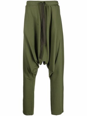 Alchemy drop-crotch trousers - Green