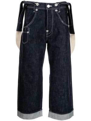 Junya Watanabe MAN straight-leg cotton jeans - Blue