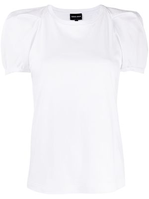 Giorgio Armani structured sleeve T-shirt - White