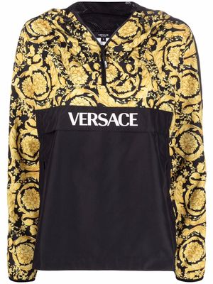Versace Barocco logo-print track jacket - Black