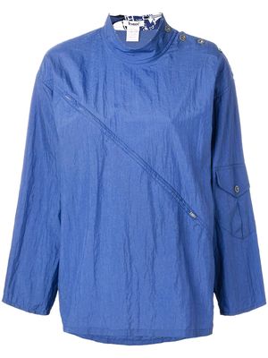 Kansai Yamamoto Pre-Owned 1990s waterproof jacket - Blue