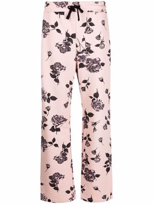 RED Valentino rose-print track pants - Pink