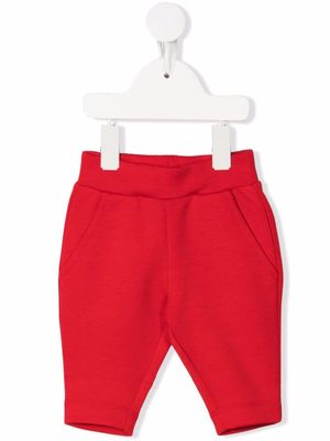 Ferrari Kids logo-tape cotton track pants - Red