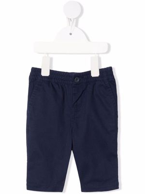 Ralph Lauren Kids embroidered-logo elasticated trousers - Blue