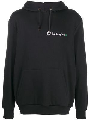 PAUL SMITH logo print oversized hoodie - Black