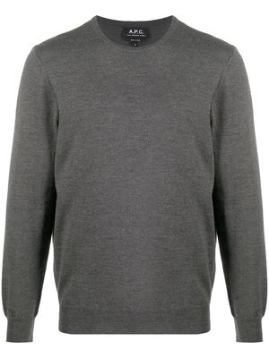 A.P.C. round neck sweater - Grey