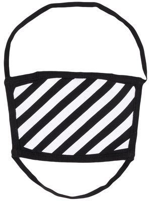 Off-White Diag printed face mask - Black