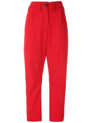 À La Garçonne creases trousers - Red