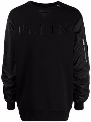 Philipp Plein embossed-logo jumper - Black