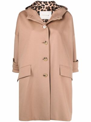 Mackintosh Humbie hooded coat - Neutrals