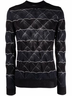 Stephan Schneider embroidered knit jumper - Black