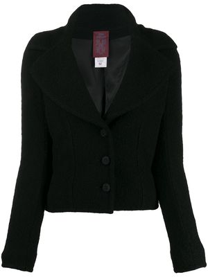 John Galliano Pre-Owned 1990s bouclé yarn jacket - Black