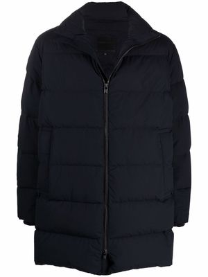 Emporio Armani quilted puffer coat - Blue