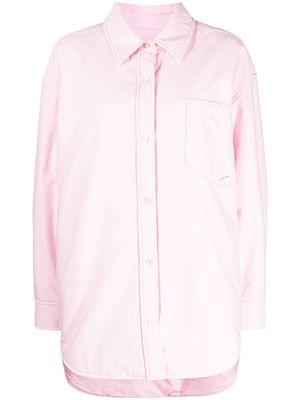 Alexander Wang Oxford padded shirt jacket - Pink