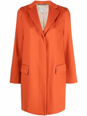 Alberto Biani buttoned up wool coat - Orange