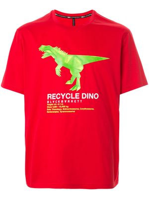 Blackbarrett 'recycle dino' cotton T-shirt - Red