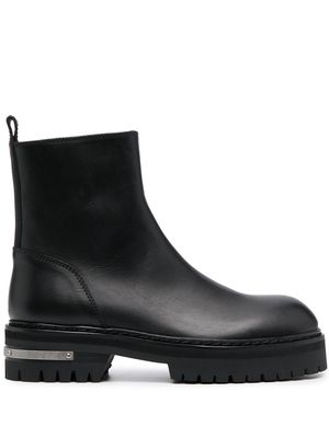 Ann Demeulemeester leather ankle boots - Black