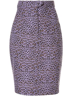 Bambah leopard print skirt - Purple