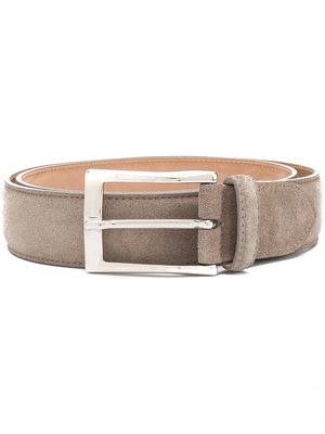 Scarosso classic square buckle belt - Grey