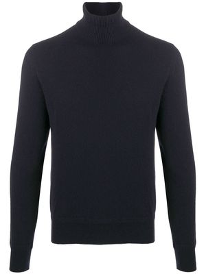 TOM FORD roll neck knitted sweater - Blue