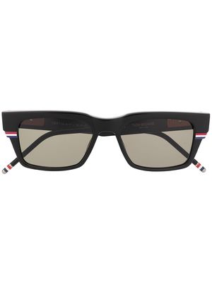 Thom Browne Eyewear RWB rectangular sunglasses - Black