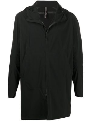 Veilance zipped hooded rain coat - Black