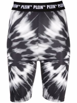 Philipp Plein high-waisted tie dye-print leggings - Black