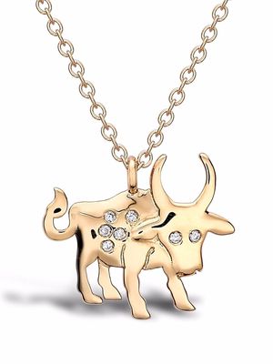 Pragnell 18kt yellow gold Ox diamond pendant necklace