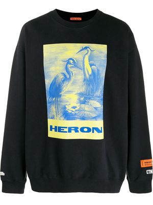 Heron Preston printed logo sweatshirt - Black