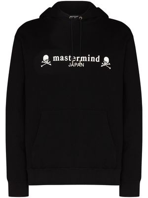 Mastermind Japan logo-print cotton hoodie - Black