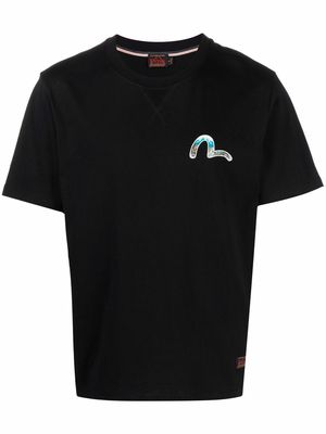 Evisu Dragon and Mt Fuji print T-Shirt - Black